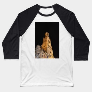 Illuminated Belfry of Bruges Baseball T-Shirt